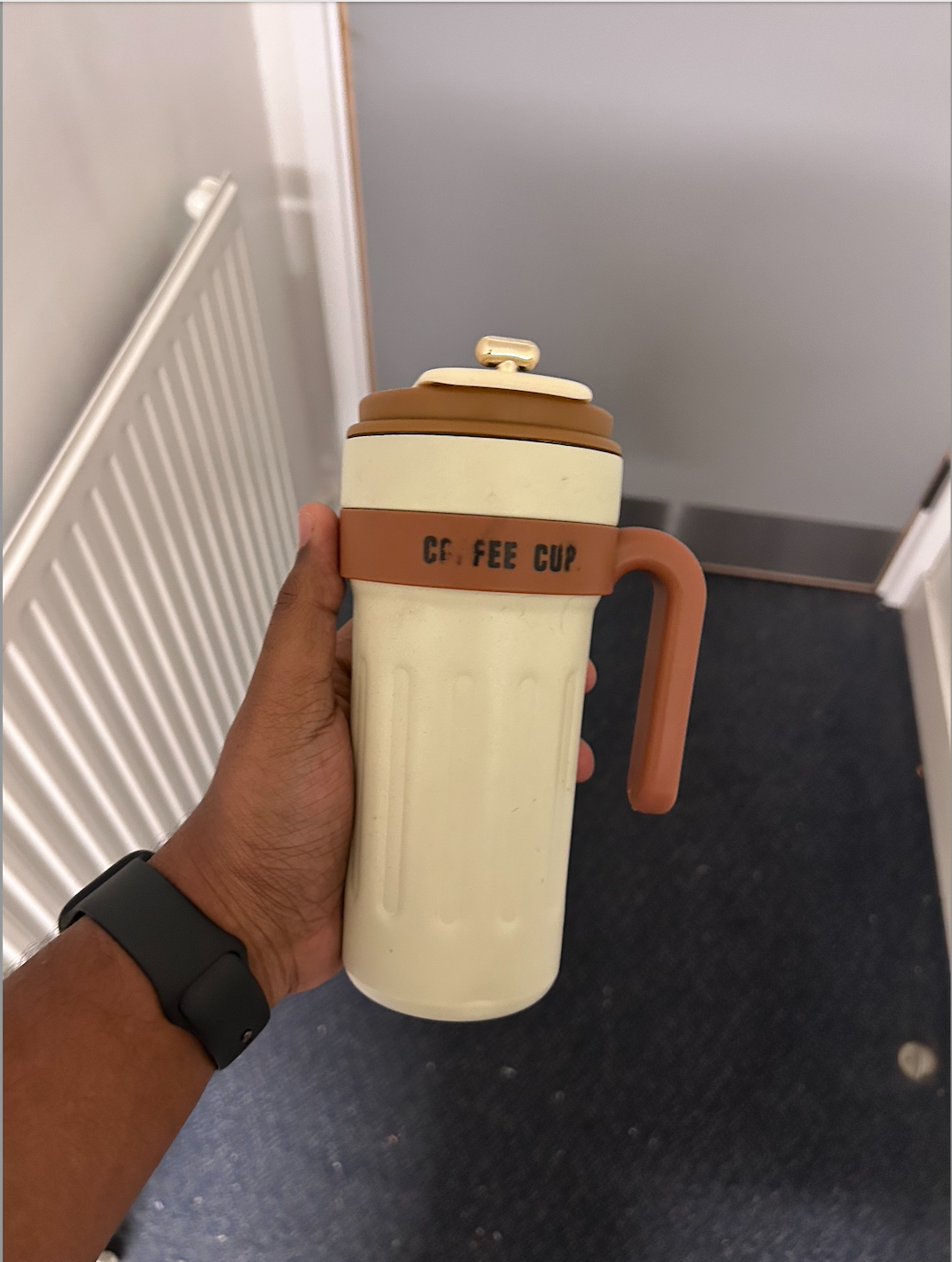 insulated coffee cup from CF. FEE CUP